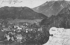 Ortsansicht Lunz am See, um 1904